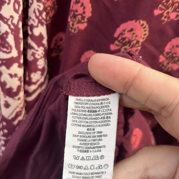 Free People | Boho Flowy Oversized Draped Top size Medium - Picture 5 of 6